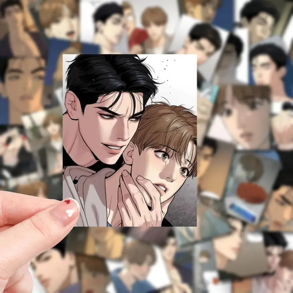 Comic Male Male Love Stickers Cute Boys Scrapbooking Laptop Mobile Suitcase Decorative Sticker for Fans Collection Gift