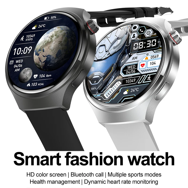 2026 NEW Outdoor Sports Smartwatch Men 1.53inch 360*360 HD Bluetooth Call GPS Track Weather Waterproof Smart Watch For GT Series