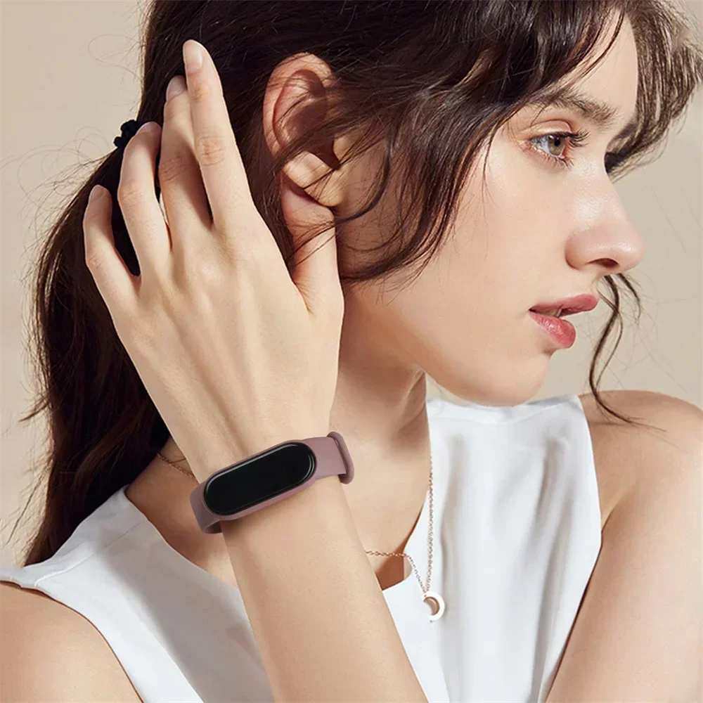 Premium Silicone Sport Strap for Mi Band Bracelet Watch