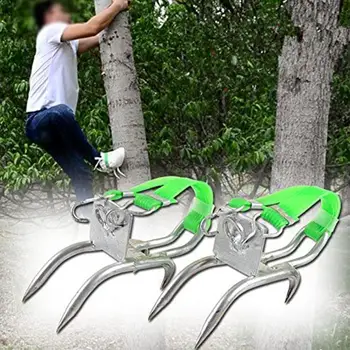 Tree Climbing Tool Pole Climbing Spikes For Hunting Observation Picking Fruit 304 Steel Climbing Tree Shoes Simple Use 1