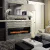 72 inch Ultra-Thin Silence Linear Electric Fireplace, Recessed Wall Mounted Fireplace,12 Adjustable Flame Color & Speed,8h Timer 2