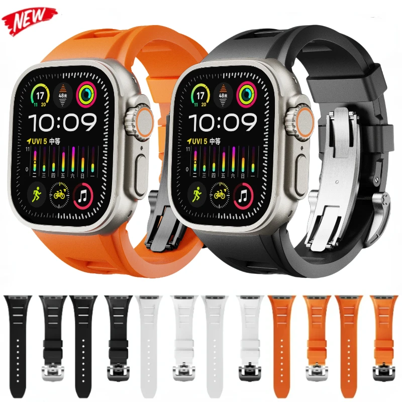 

Ремешок силиконовый для Apple Watch Band Ultra 2 49 мм 9 8 7 45 мм