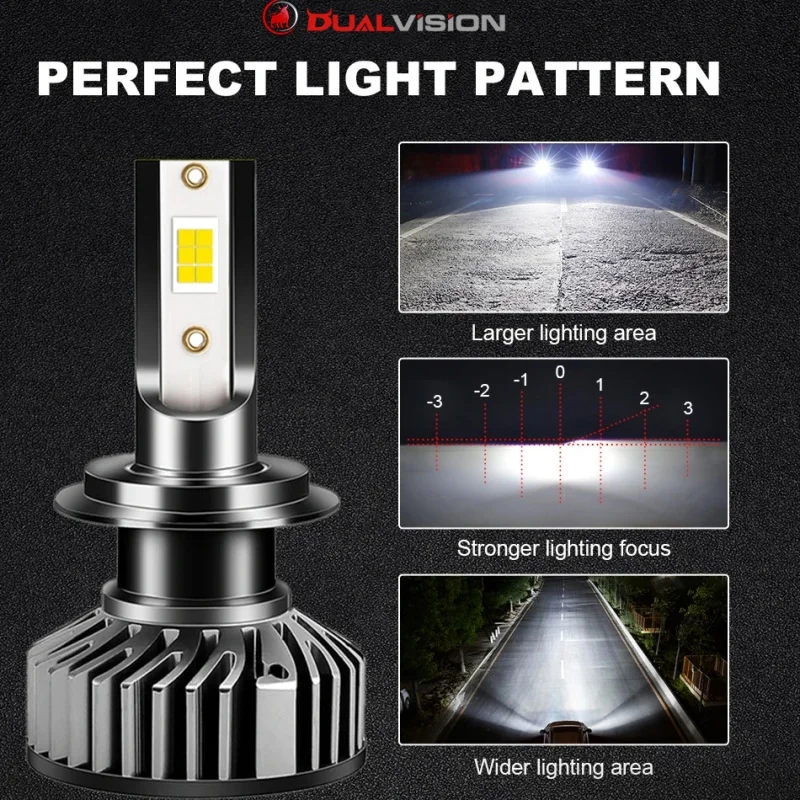 Led car lights led lights led bulbs led headlights led car headlights H7 LED Headlight Bulb Canbus 25000LM CSP Chip LED H4 H1 H11 H8 H9 9005 9006 HB3 HB4 800W 6000K PTF Ice Bulbs Turbo Fog Light 12V