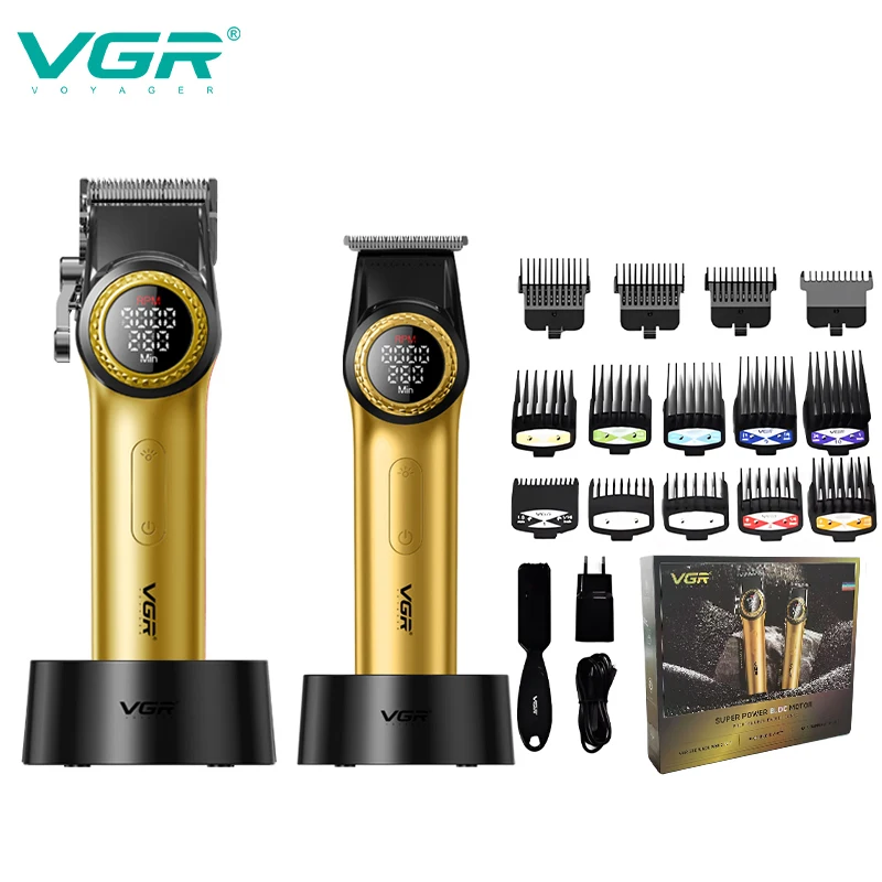 VGR المهنية قص الشعر مجموعة الراقية مقص الشعر الكه...