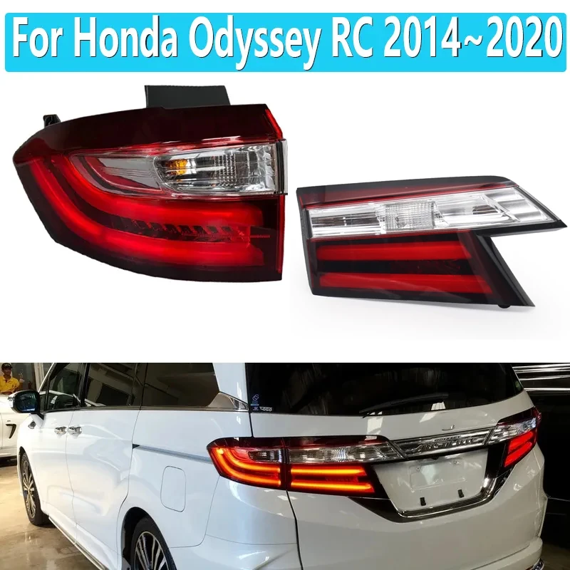 

Светодиодный задний фонарь для Honda Odyssey RC 2014 ~ 2020, предупреждающий стоп-сигнал, сигнал поворота, аксессуары для автомобиля