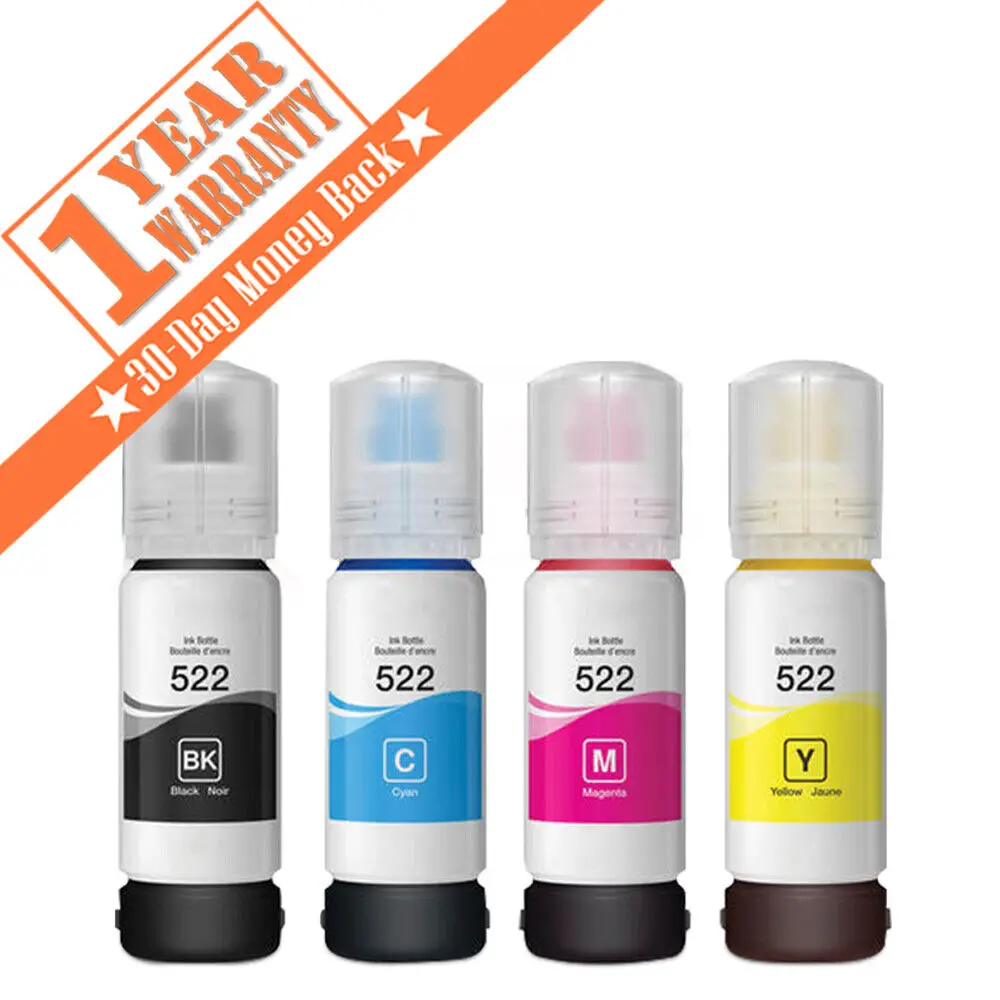 

T522 522 Refill Ink Bottle Compatible for Epson EcoTank ET-2710 ET-2720 ET-4700