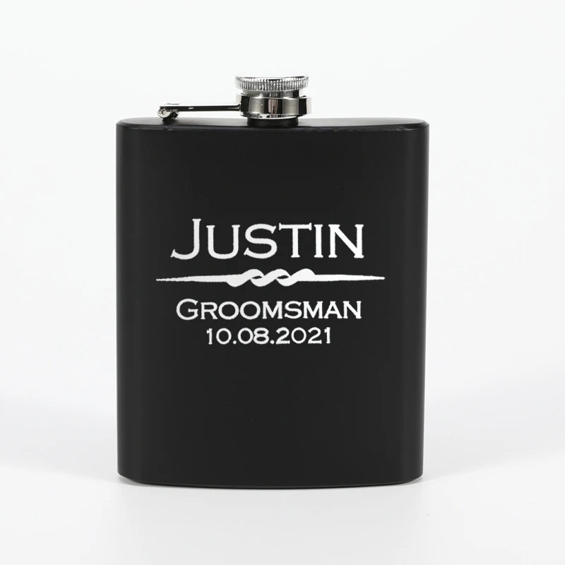 

Groomsmen Flask Personalized Groomsmen Gift Flask Groomsman Groomsmen Gift Flask for Men Whisky Flask
