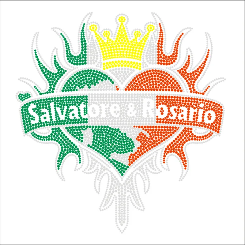 

Heart Thermal Patches, Hotfix Rhinestone, Transfer Motifs, Custom Clothing Design, Crystal Stickers, Garment Bright Strips