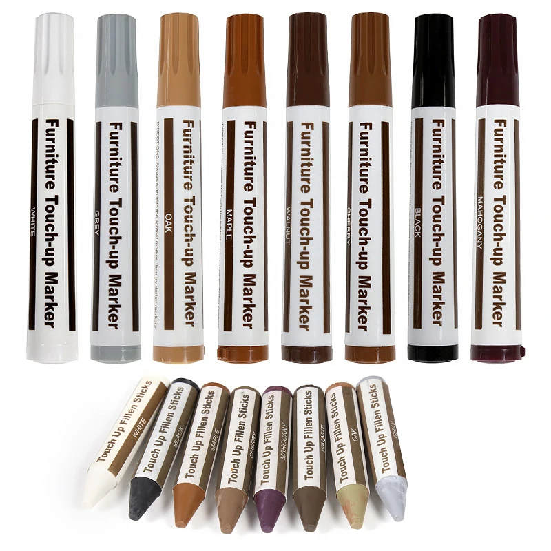 Creative Furniture Repair Pens Touch Up Markers Filler Sticks Wood Scratches Restore Kit Patch