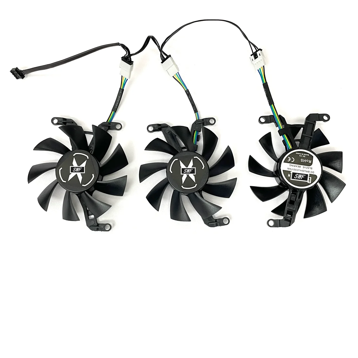 XFX 스피더 MERC QICK 308 Radeon RX 6600XT 6500XT 용 냉각 선풍기, 블랙 울트라 게이밍 그래픽 카드 쿨러 선풍기, 75mm, 신제품