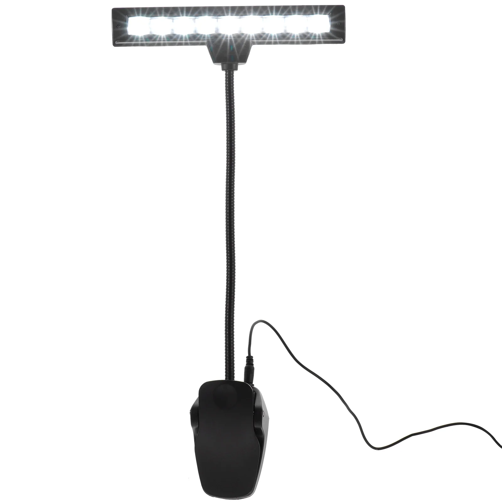 

Clip on Light Sheet Stand Led Light Orchestra Piano Clip Lamp Home Office Bedside Night Light ( Without, Black )