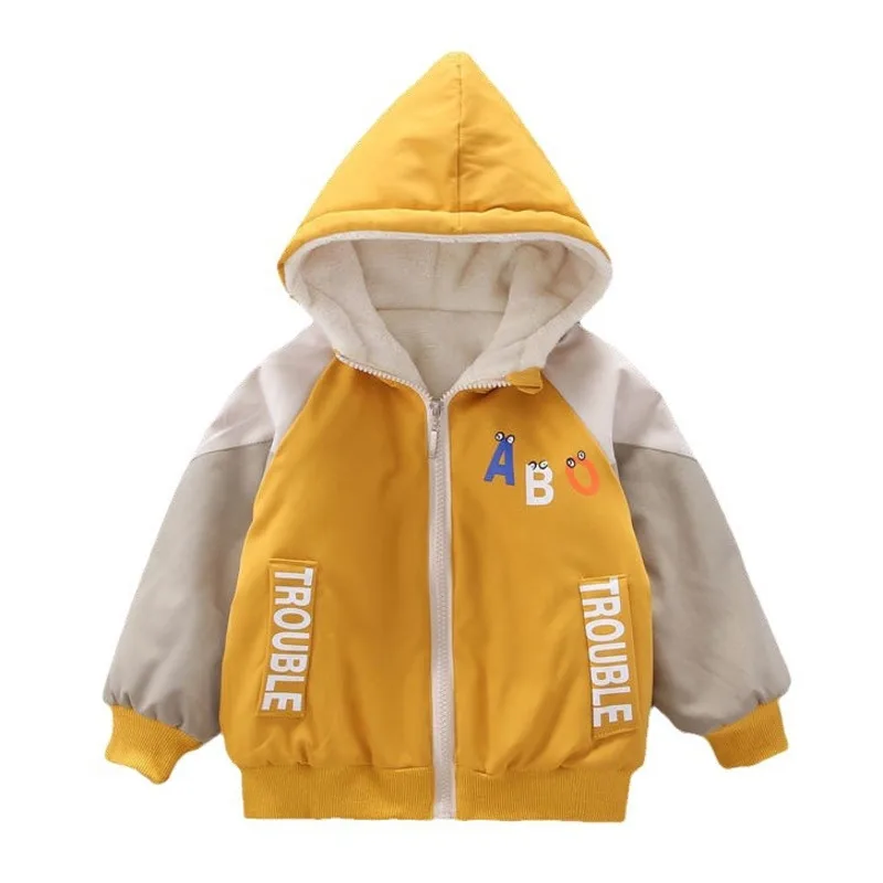 

Winter Fashion Baby Girls Clothes Children Boys Thicken Hooded Cotton Jacket Kids Coat Toddler Casual Costume Infant Sportswear
