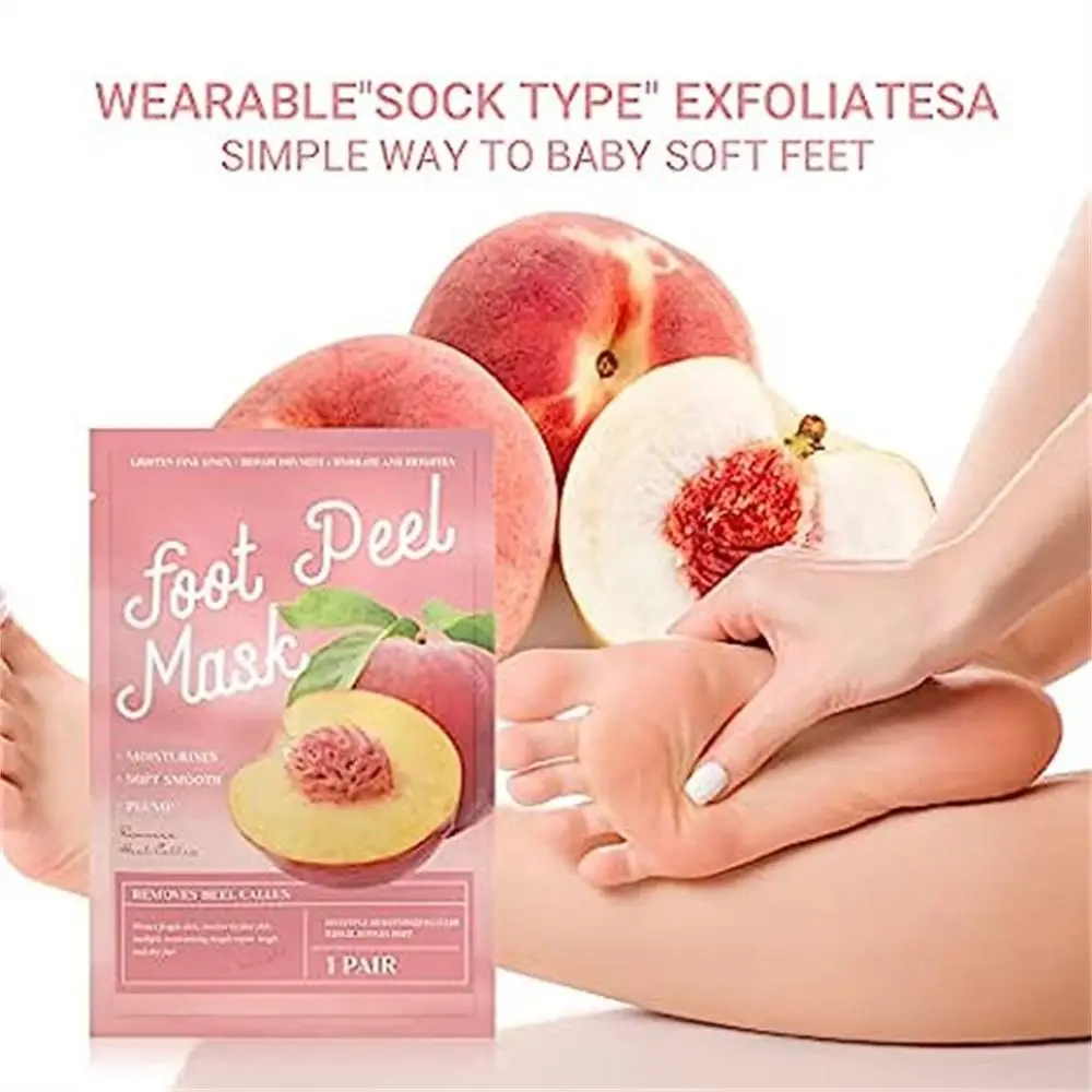 

Natural Extract Foot Peel Mask Moisturizing Removing Dead Skin Exfoliating Feet Mask Anti Crack Foot Care Foot Membranes