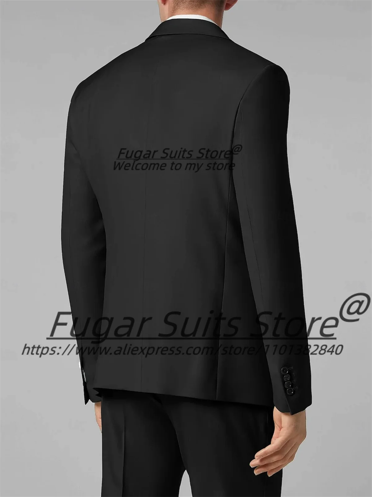 Luxuly Champagne Wedding Suits For Men Slim Fit Peak Lapel Groom Prom Tuxedos 3 Pieces Sets Elegant Male Blazers Costume Homme 3
