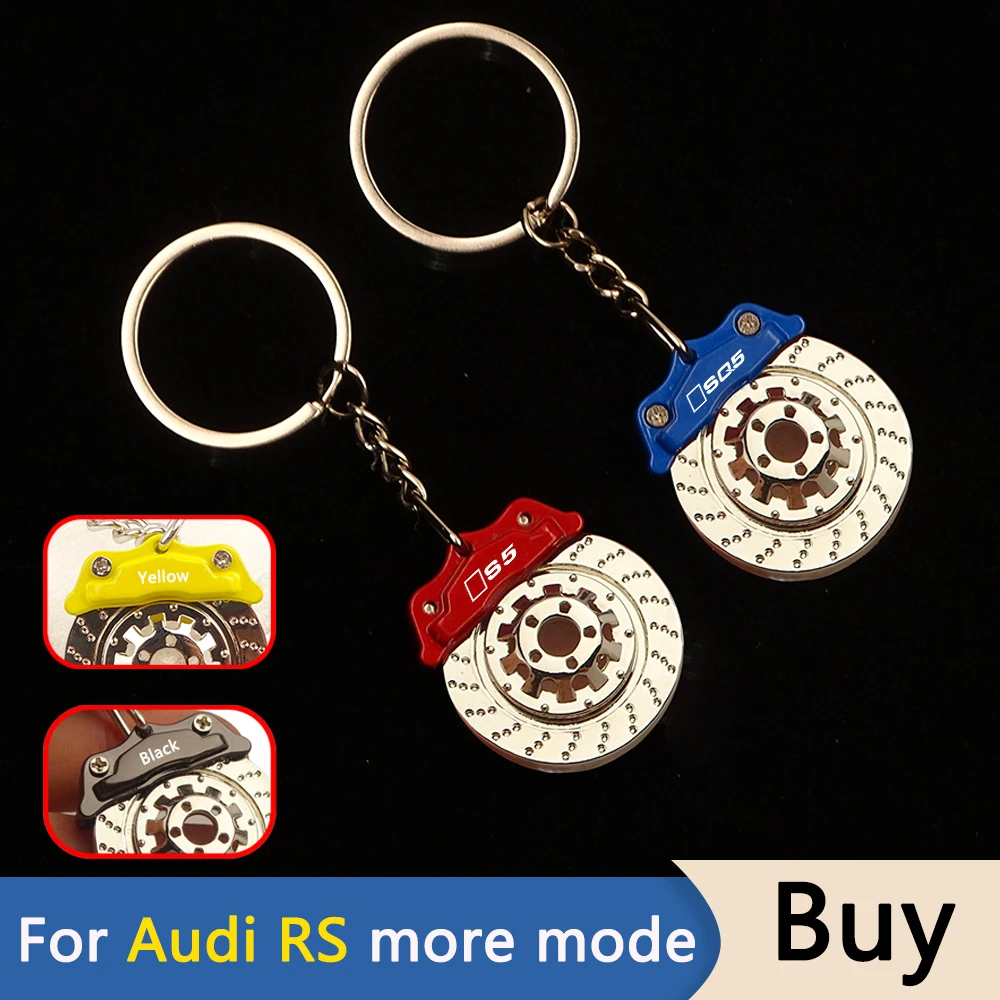 Brake calipers keychain Metal Auto Parts Disc Hub Calipers Key Ring For