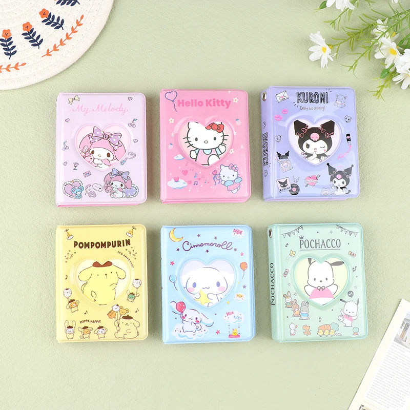 

Lattice Photo Album 3 Inch Anime Kuromi Melody Cinnamoroll Photocard Holder Mini Binder Cards Idol Photos Collect Book