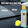 Three-Piece Car Plastic Renovation Agent Suitable for Car Interior and Exterior Plastic Repair Agent - Renovation and Maintenance, Dashboard Renovation and Maintenance, Easy Application, Gloss Protection 3