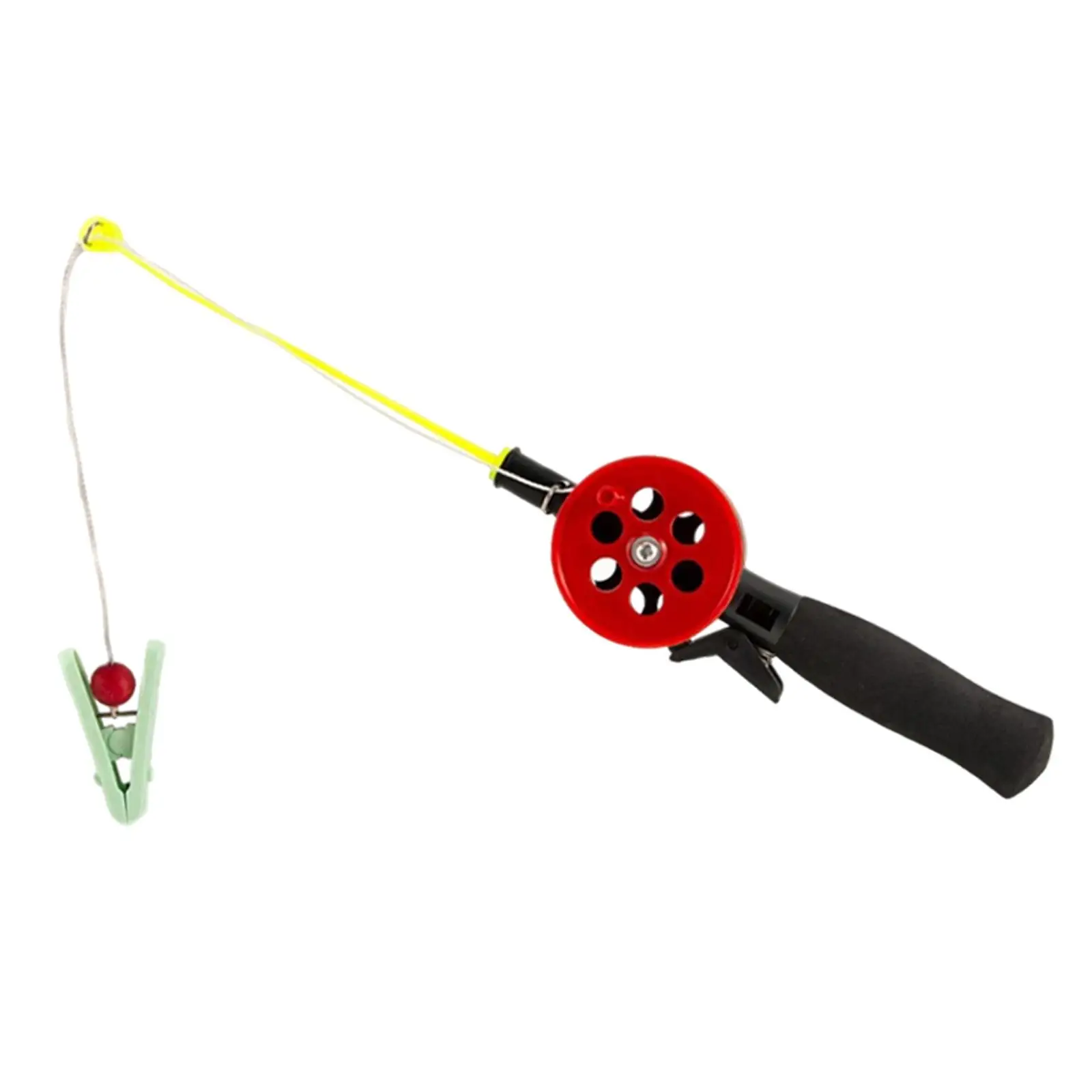 Short Ice Fishing Rod Winter Study Miniature Section Kid Fishing Rod Toy for Shrimp Catching Sea Fishing Holiday Outdoor Camping