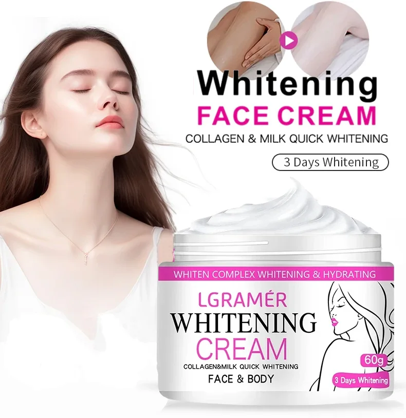 Face Body Brightening Cream Neck Knee Buttocks Thigh Underarm Inner Lightening Lotion Feminine Nourishing Dark Skin Care Cream whitening body cream whitening cream brightening body cream body skin care cream
