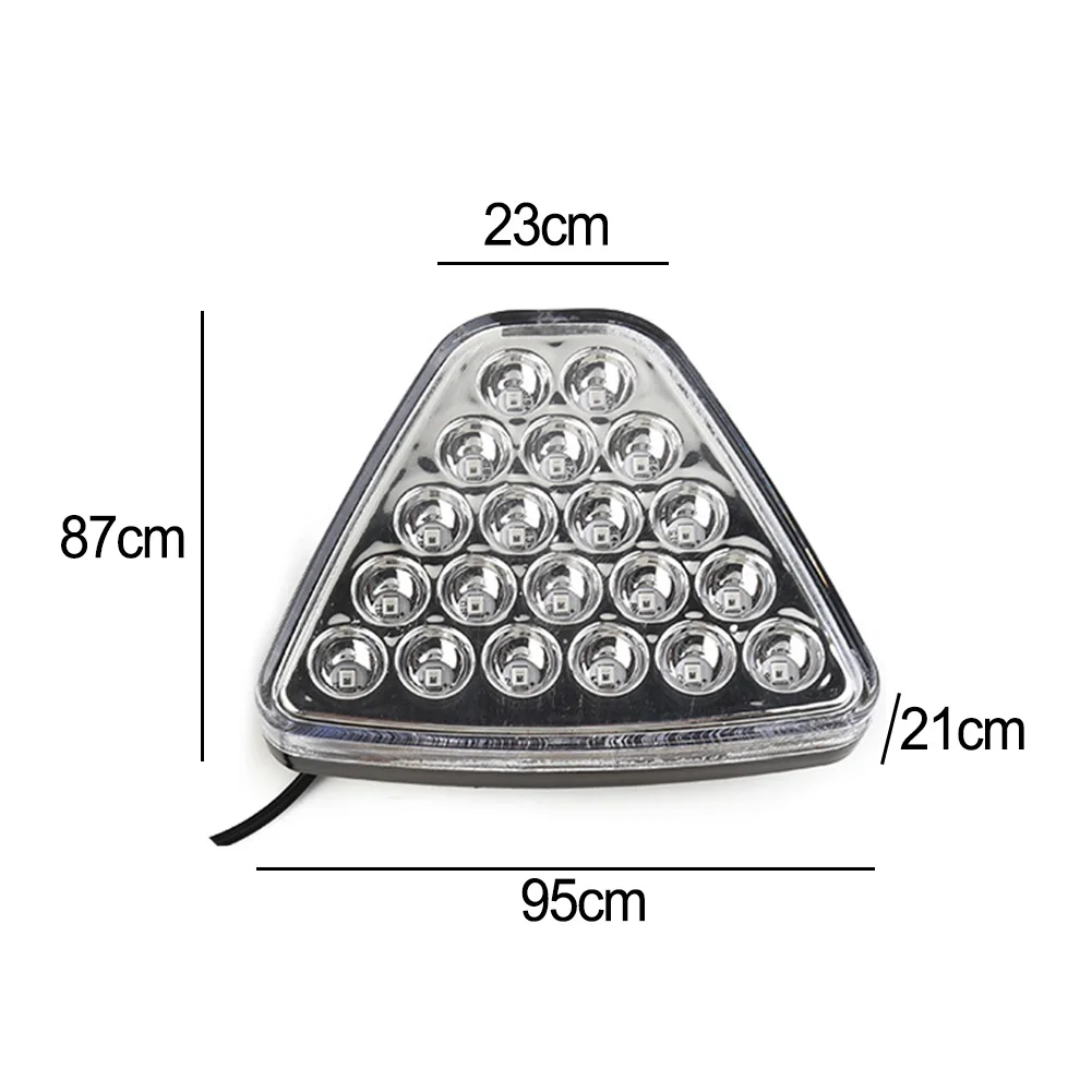 

Car LED Light Tail Stop Triangle Universal Center F1 Style Flashing Taillights Brake Lights Accessories