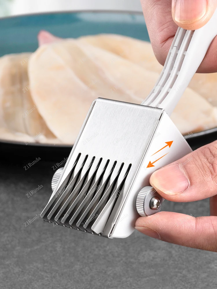 L Squid cutting knife adjustable squid knife abalone pork loin chicken belly carved duck kidney flower kitchen tools