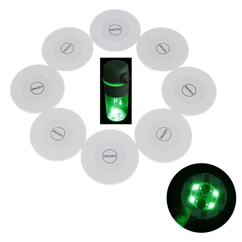 

6LED lamp beads Bottle Light Stickers Glow Coaster Super Bright Lamp for KTV Bar