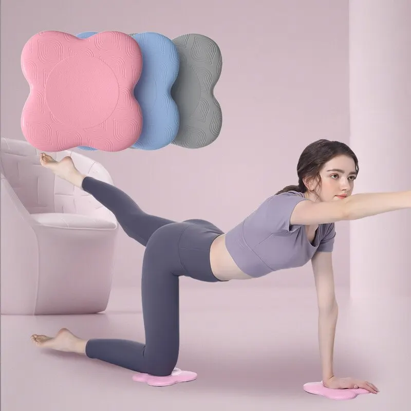 2PCS Yoga Knee Pad Anti Slip Yoga Support Pad Pilates Kneeling Pad Sports Balance Cushion for Protecting Knee Ankle Elbow yoga knee pad balance pad yoga fitness equipment