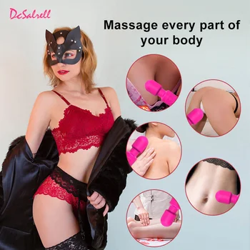 9 Modes Powerful Magic Wand Vibrator for Women Body Massager G Spot Clitoris Stimulator USB Charging Adult Sex Toys for Woman U8 2