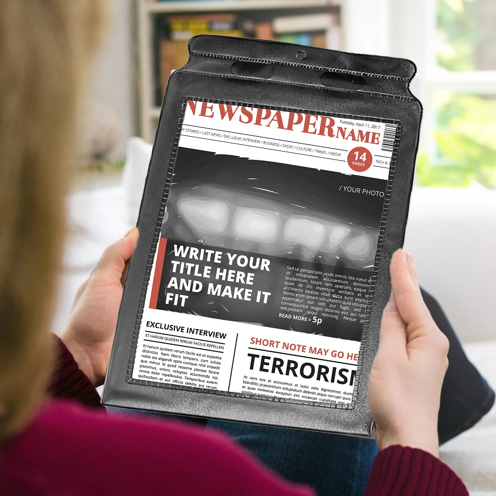 Handheld Page Magnifying Glass Portable 3X Bookmark Flat Magnifier Flexible Magnifying Lens Sheet for Elderly Reading Newspapers