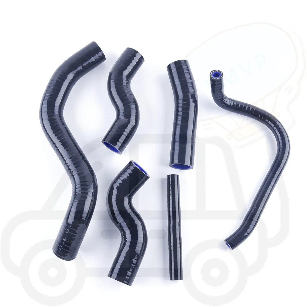 

6PCS For 2007 2008 2009 Kawasaki Z1000 Z 1000 3-ply Silicone Radiator Hose Kit Coolant Tube Upper and Lower 10 Colors