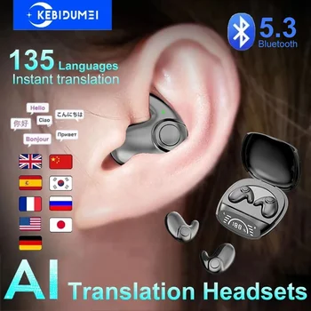 Bluetooth 5.3 AI Translation Earphones Support 135 Language Wireless Headphones Sleep Headsets HiFi Noise Reduction Earbuds 1