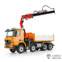 8*8 LESU 1/14 RC Hydraulic Crane Dump Truck 3348 Remote Control 3-Way Metal Dumper Tipper 2 Speeds Car Model Light Sound Set 1