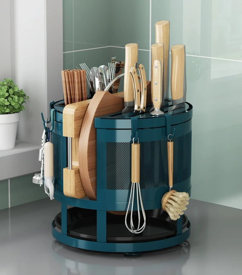 KitchenTablewareStorageRackCuttingBoardIntegratedCountertop