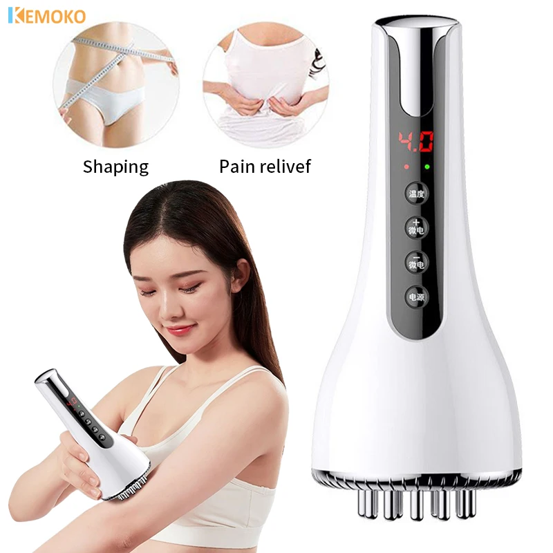 Electronic Meridian Brush Electric Scrapping Massager Tool Slimming Machine USBTherapy Scraping Fat Burner Weight Loss Vibrators usb wireless vibrating gun machine diy toys automatic telescopic vibrators body massager with bracket