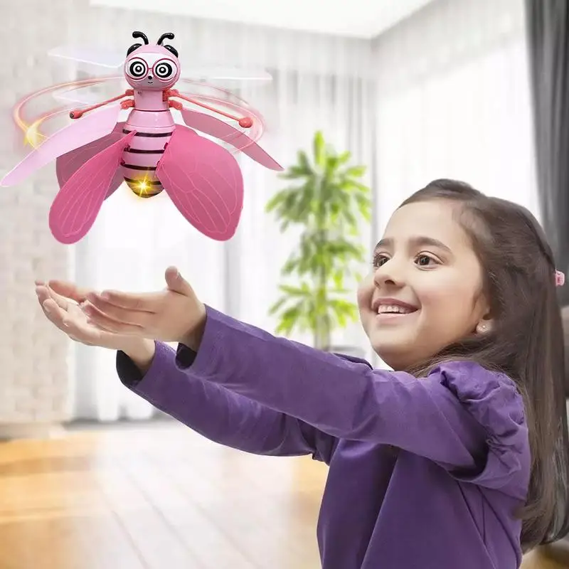Hand Control Flying Toys Flying Bee Hand Induction Toy Aircraft Intelligent Sensor Charging