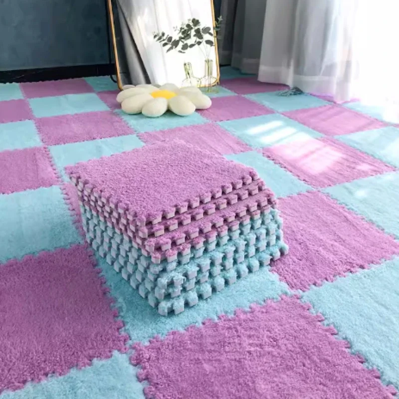 Soft Plush Baby Play Mat Foam Children's Carpet Anti-shock Mat For Babies Puzzle Living Room Bedroom Plush Pad puzzle play mat baby play mat foam play mat play mat