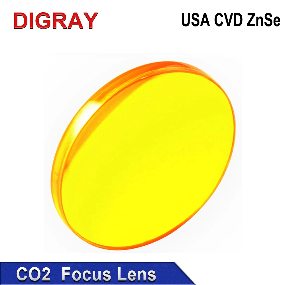 DIGRAY USA CVD ZnSe Focus Lens Dia: 12 18 19.05 20 25mm FL 38.1 50.8 63.5 76.2 101.6mm For Co2 Laser Engraving Cutting Machine