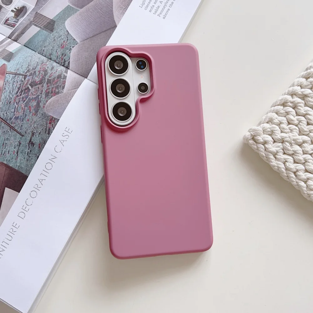 Matte Liquid Silicone Slim Shockproof Case - Candy Solid Color Cover