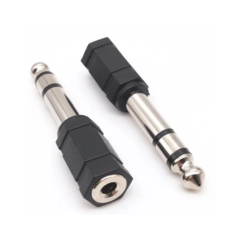 Premium Audio Adapter: 1/4 Male to 1/8 Female Stereo Connector