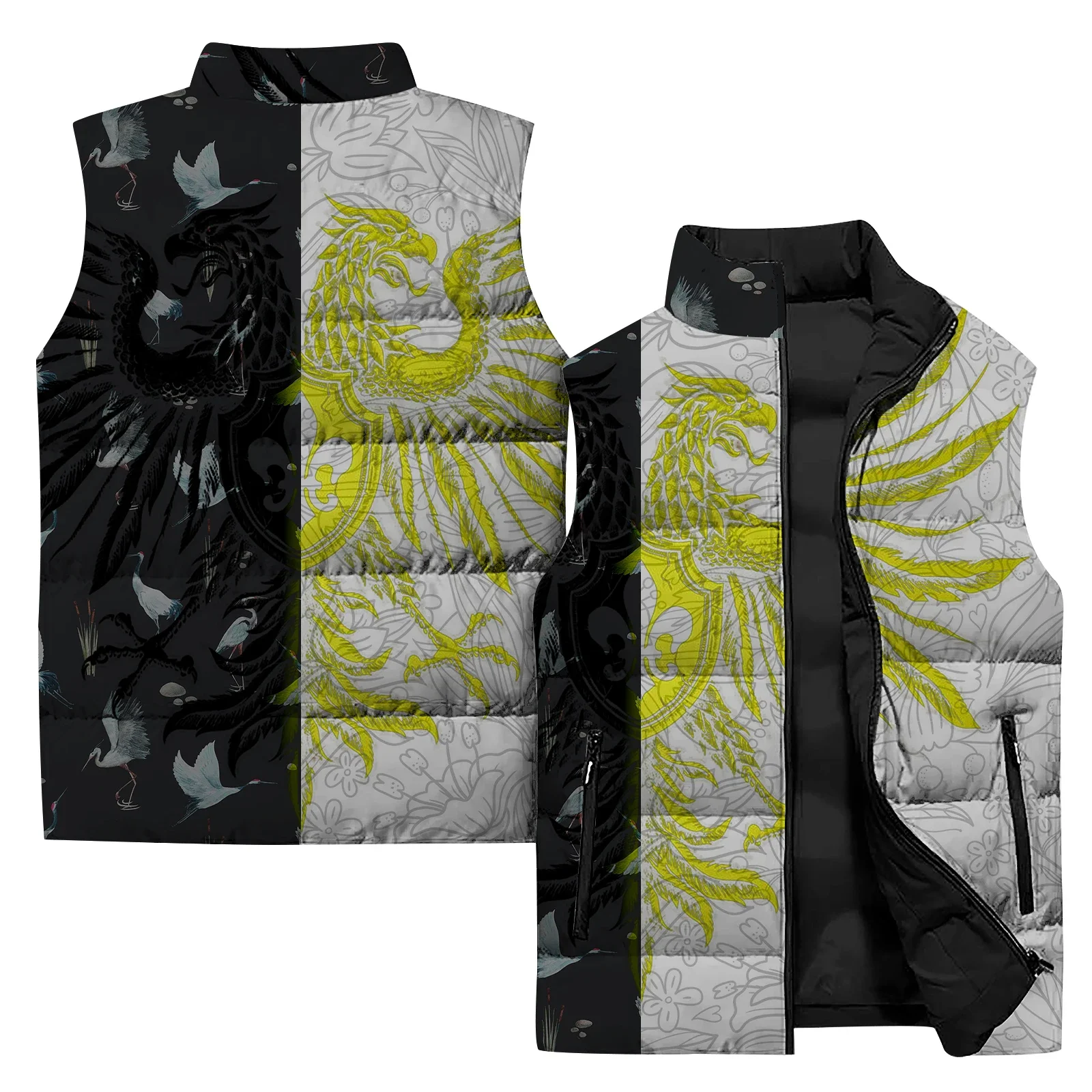 thumbnail image 1 of Chaleco con impresión digital 3D personalizado Chaleco sin mangas para hombre cómodo y cálido Chalecos para hombre modernos y versátiles Ropa para hombre, 1 of 5