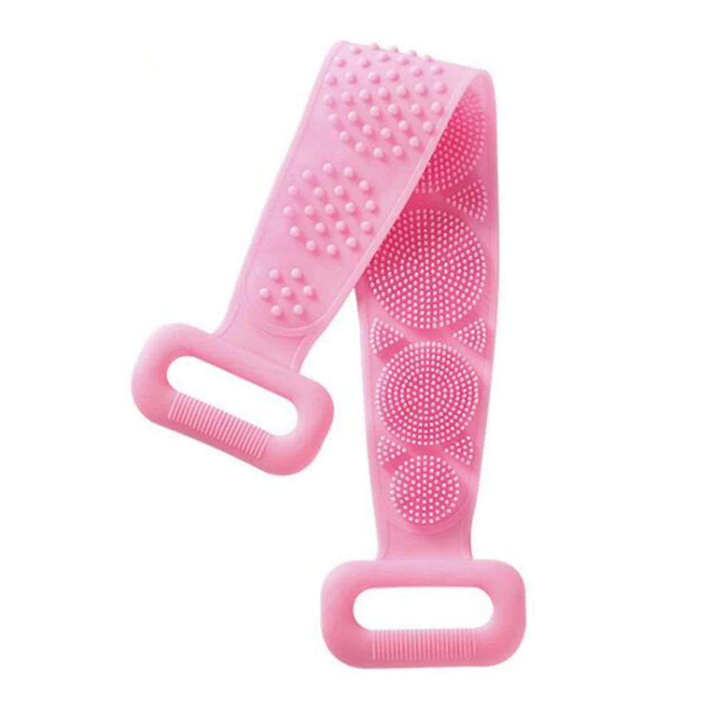 Body Sponge Silicone Brushes Bath Towels Body Scrubber Rubbing Back Peeling Massage Shower Extended Scrubber Skin Clean Brushes