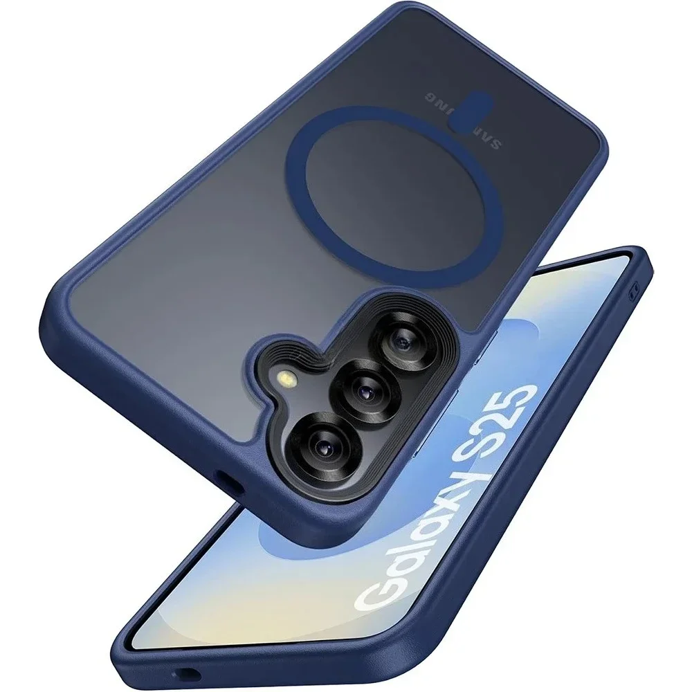Matte Translucent Magnetic Wireless Charging Phone Case with MagSafe Compatibility