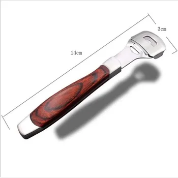 NEW Peach wood Foot Skin Shaver Corn Cuticle Cutter Remover Rasp Pedicure File Foot Callus 10 Blades Foot Care Tool 2
