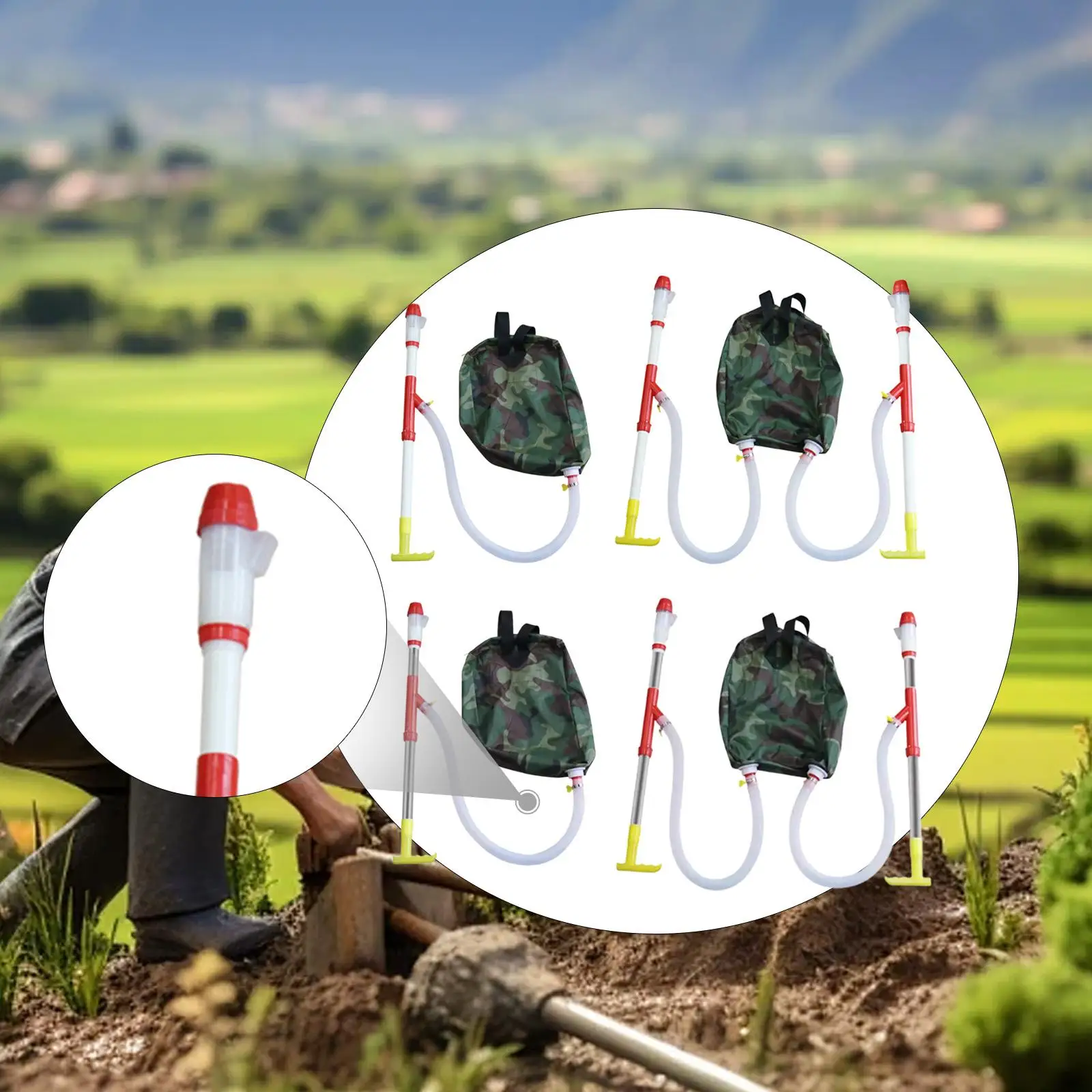 Fertilizer Spreader Large Capacity Multifunctional Labor Saving Fertilizer Dispenser for Turf Vegetables Lawn Gardening Corn