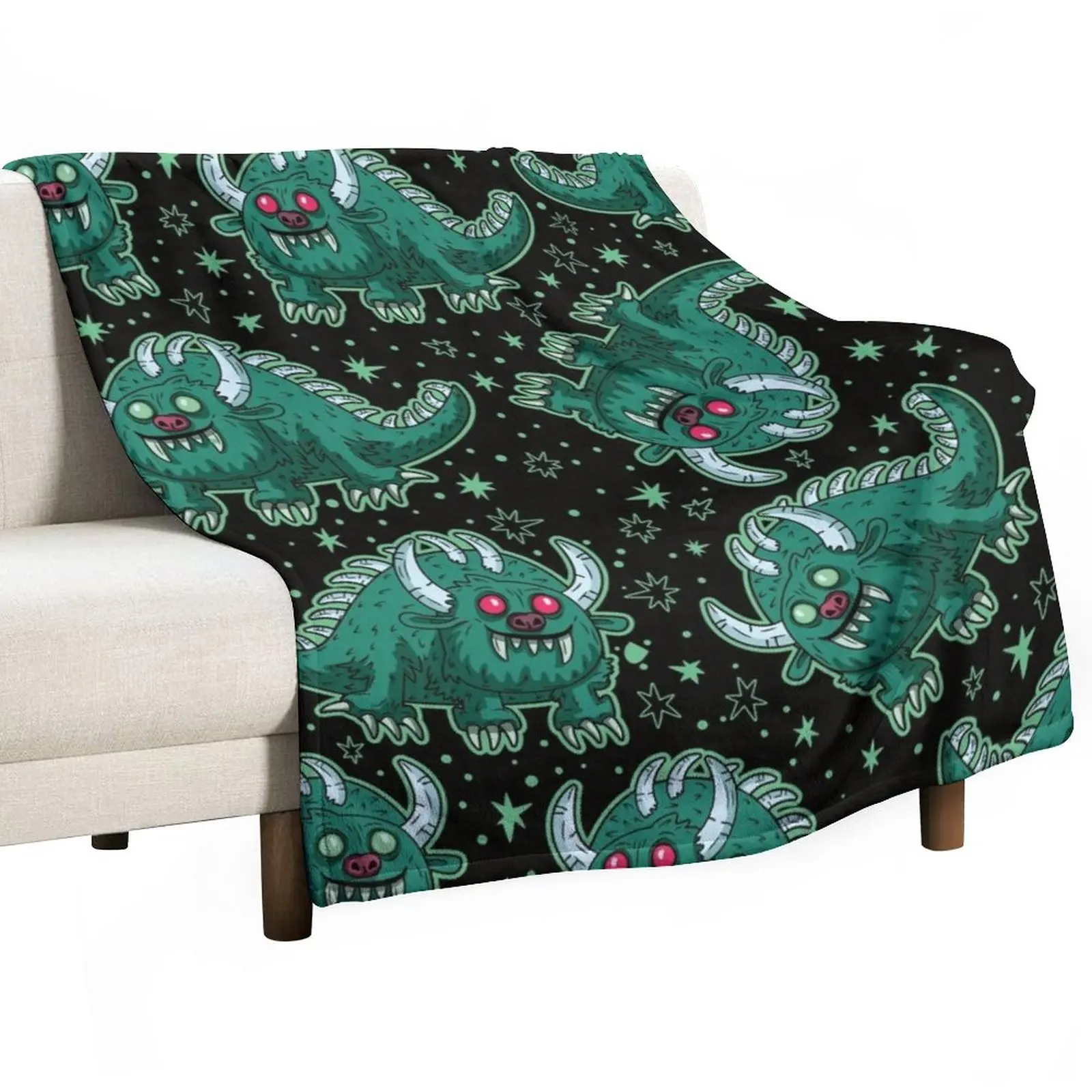 

Hodag Cryptid Black Throw Blanket Fashion Sofa Blankets Blanket For Sofa