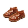 Spring Autumn Kids Leather Shoes Fashion Flower Girls Princess Shoes Infant Girls Single Shoes 2
