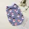 Christmas Cat Clothes Cotton Pet Vest For Small Dogs Cats T-shirt Apparel Puppy Kitten Costume French Bulldog Outfits Party Gift 3