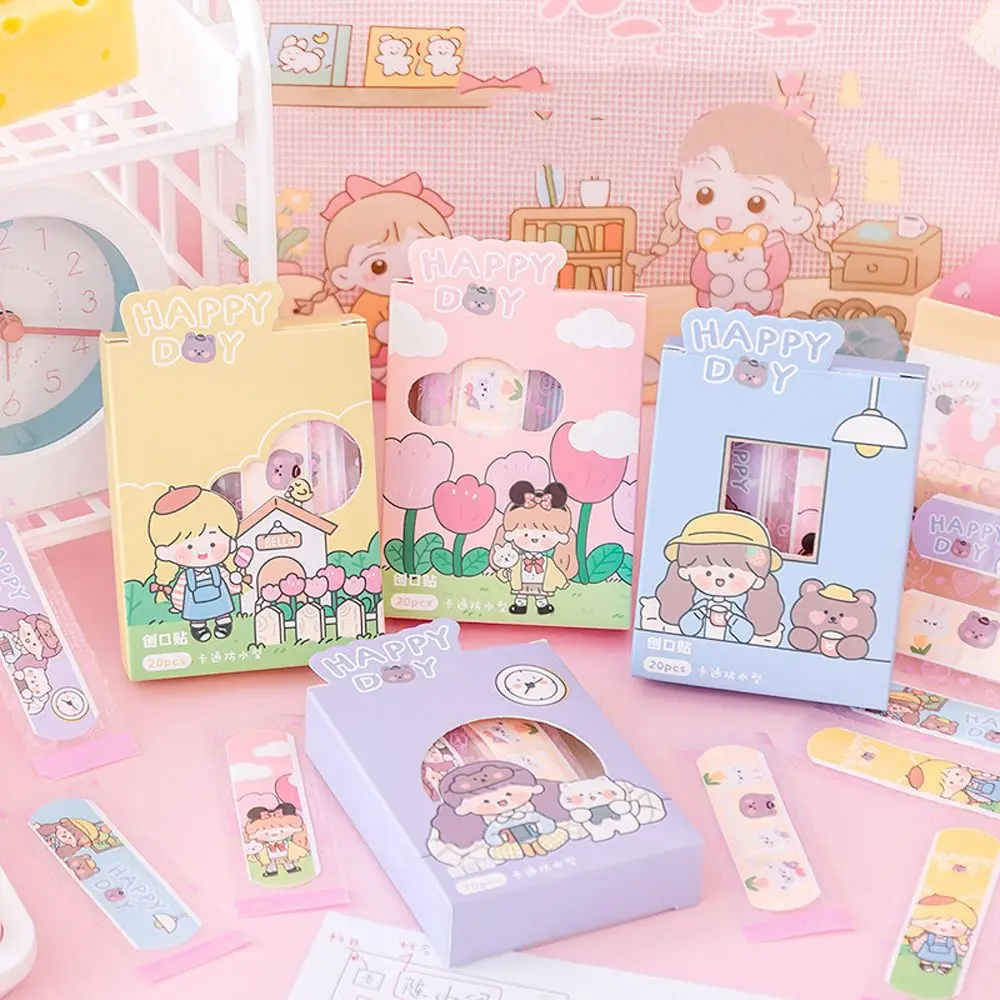 Cartoon Breathable Bandages Sticker Children Home Travel Hemostasis Wound Plaster Adhesive Bandages Band Aid  Bandages