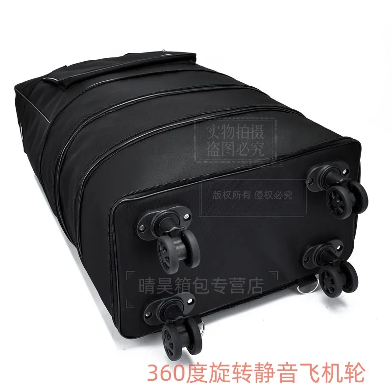 Foldable Luggage Bag Airline Checked Bag Oxford Large Capacity Travel Universal Wheel Moving Storage Bag Rolling Packing Cubes