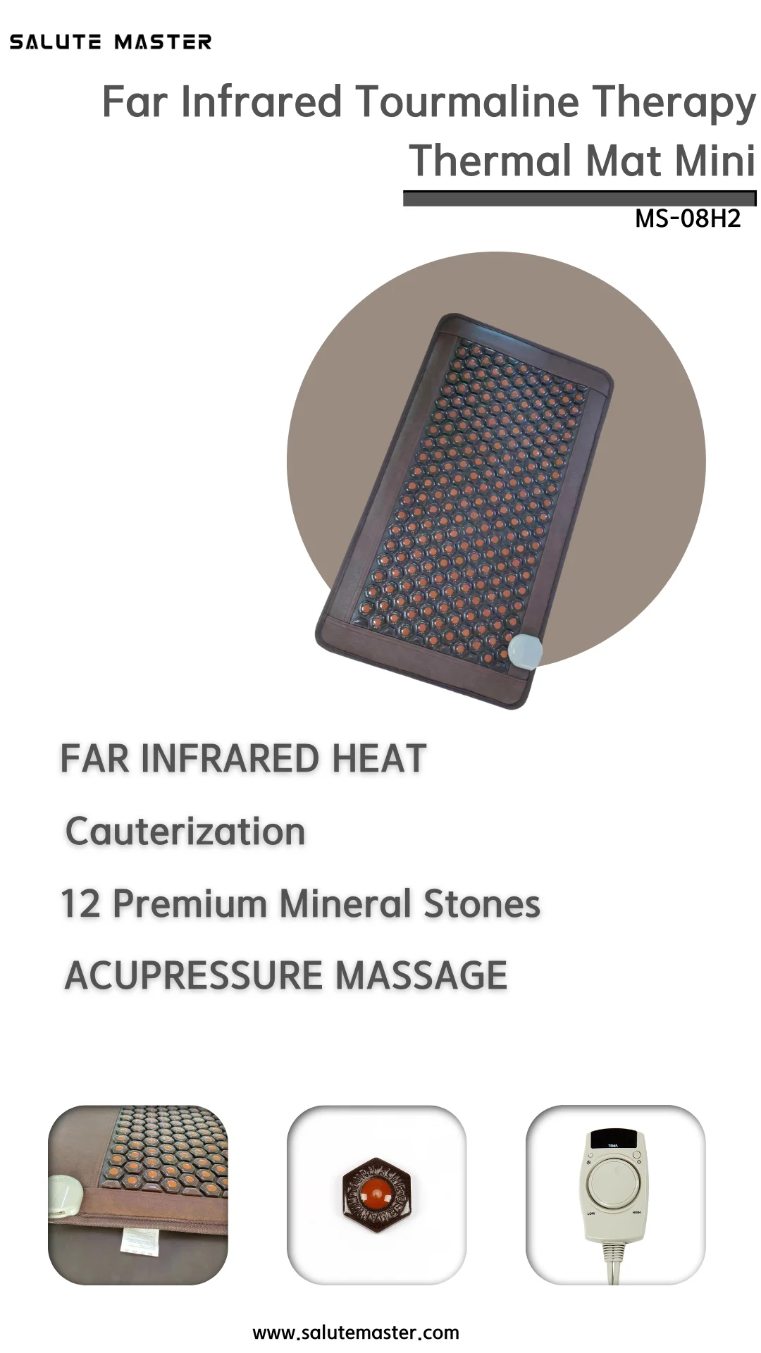 Nano Tourmaline Thermal Mat Infrared Body Healing Boost Immnue 